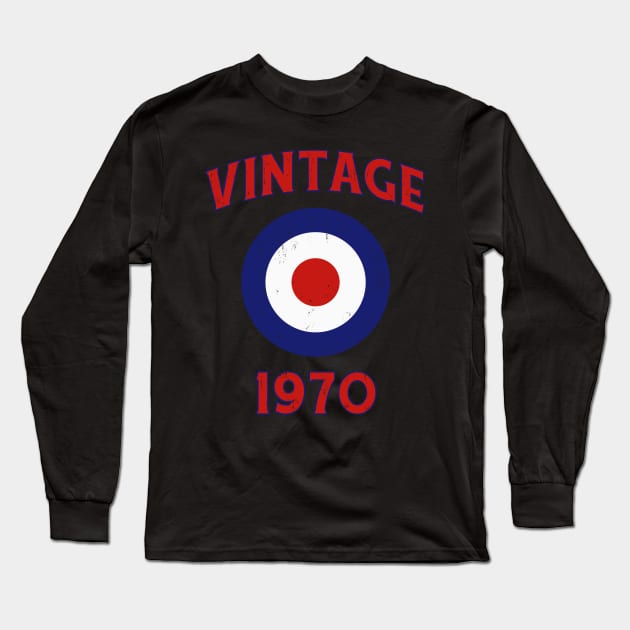 Mod Vintage 1970 Long Sleeve T-Shirt by marieltoigo